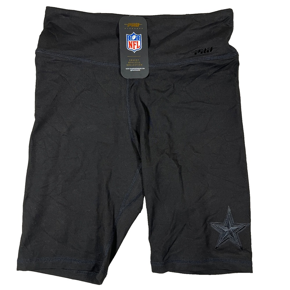 Pro Standard Womens Medium Black NFL‎ Dallas Cowboys Compression Shorts NWT